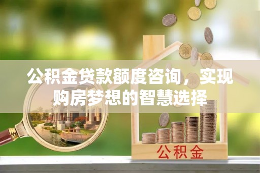 埇桥公积金贷款额度咨询，实现购房梦想的智慧选择